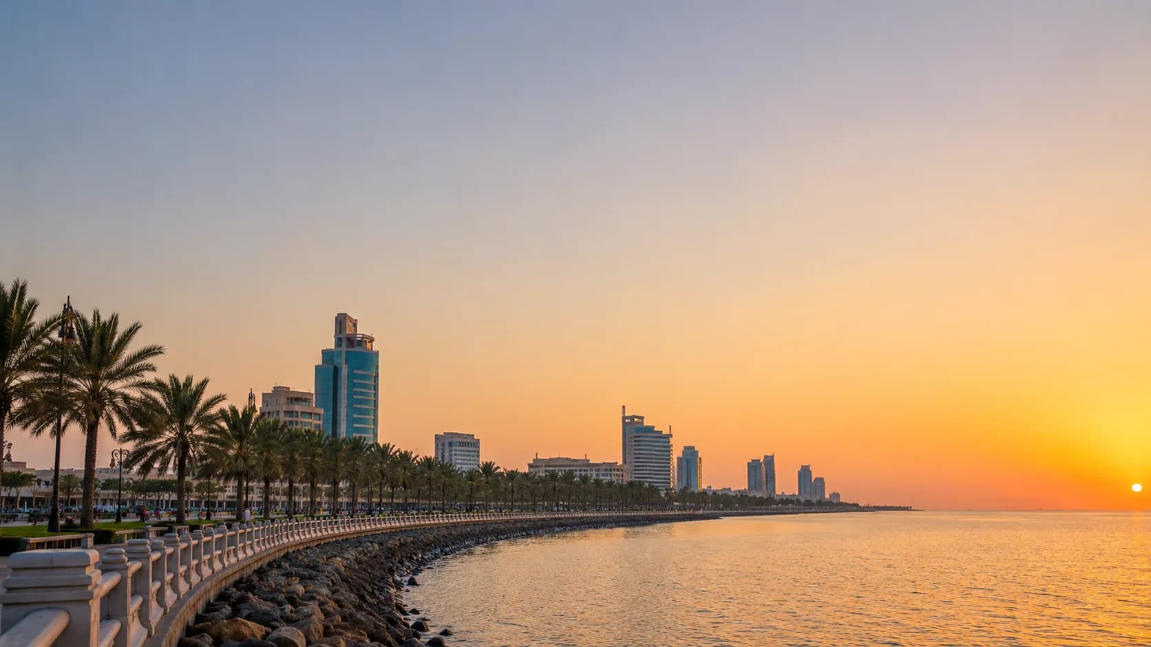 Dammam Eastern Province skyline — private taxi and airport transfer service near King Fahd International Airport