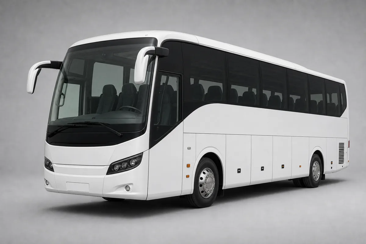Touring Coach exterior — Gulf Trip Service fleet vehicle in Saudi Arabia