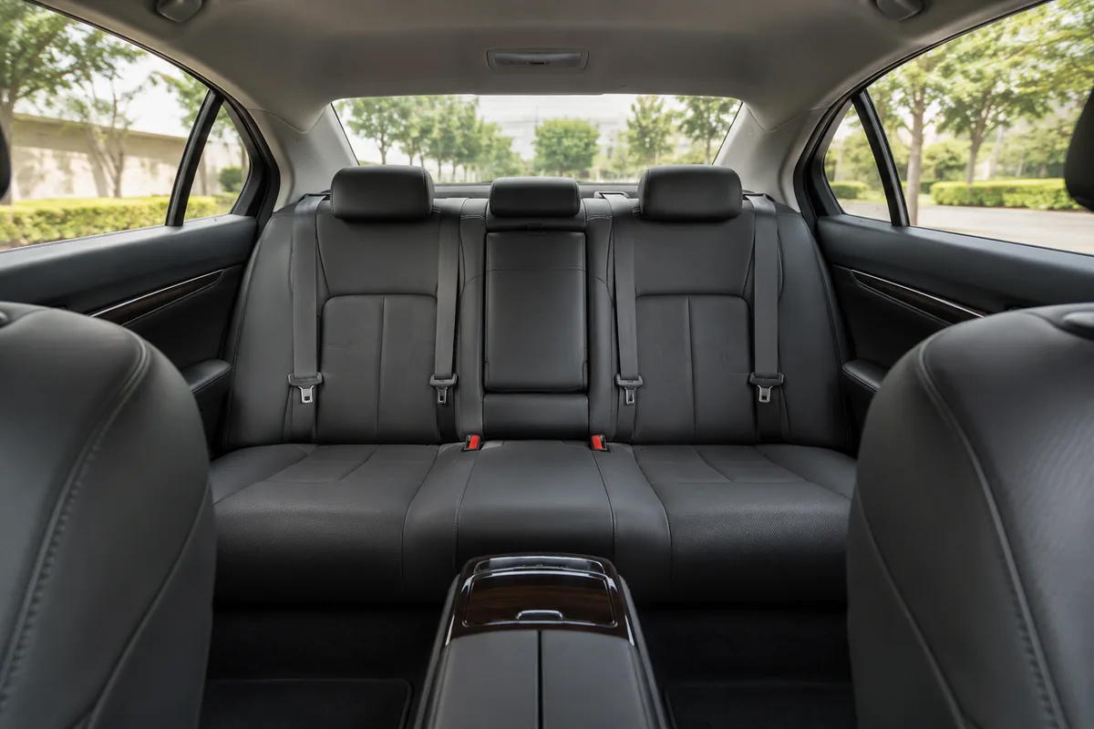 Executive Sedan interior — premium cabin comfort, Gulf Trip Service