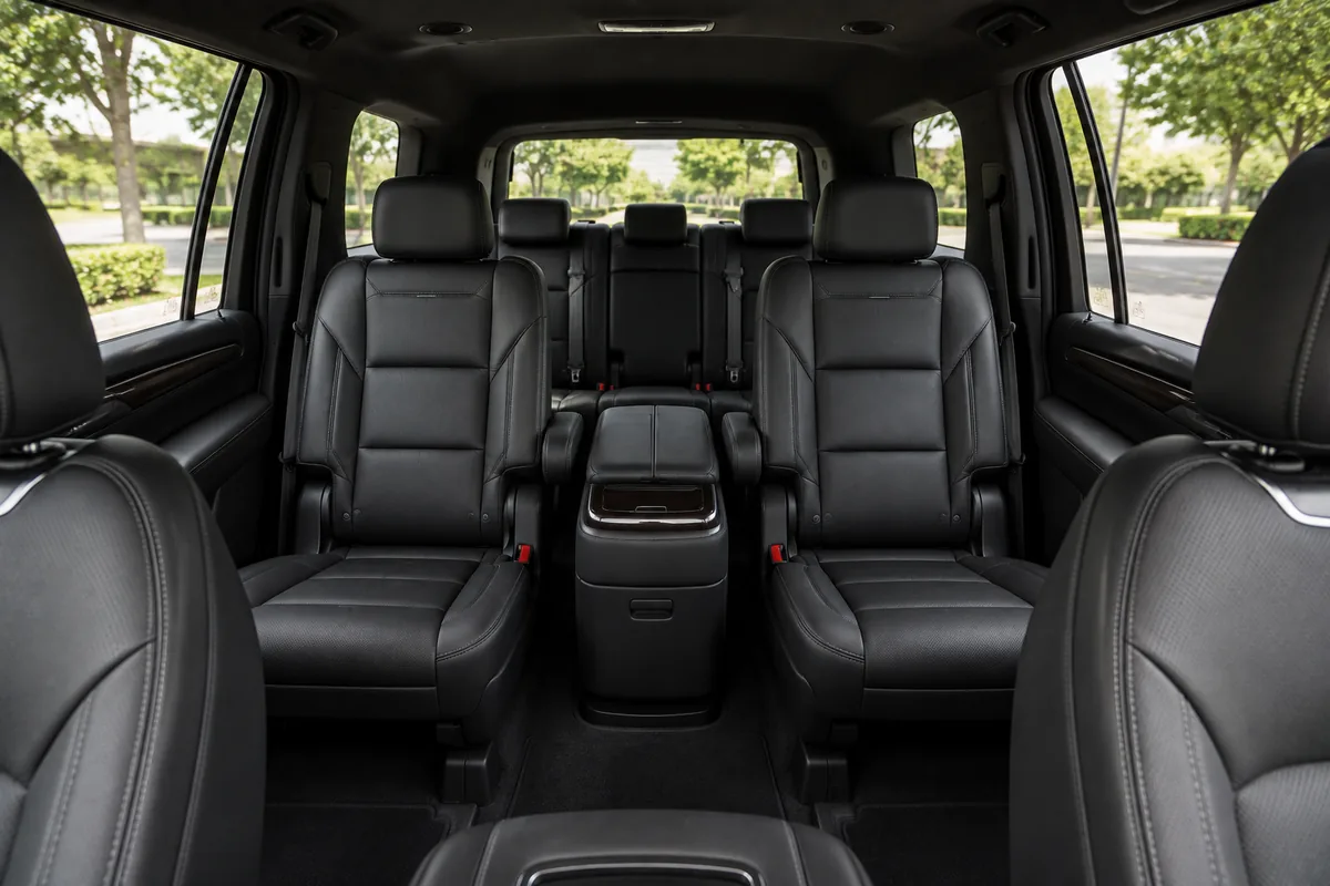 Luxury SUV interior — premium cabin comfort, Gulf Trip Service