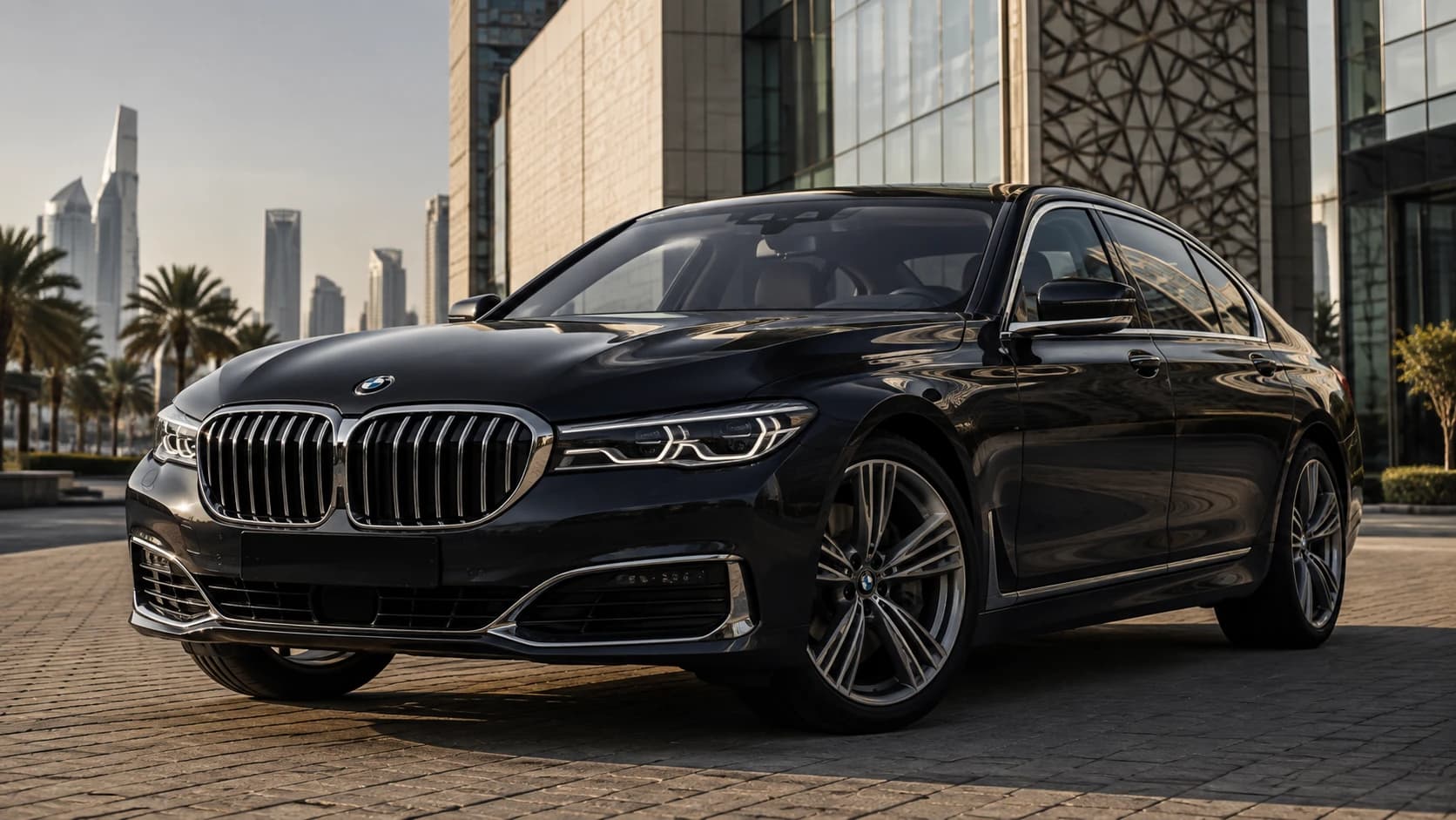 BMW 7 Series luxury chauffeur car for Gulf travel